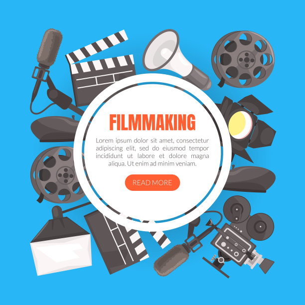 电影制作登陆页模板电影摄影图片下载