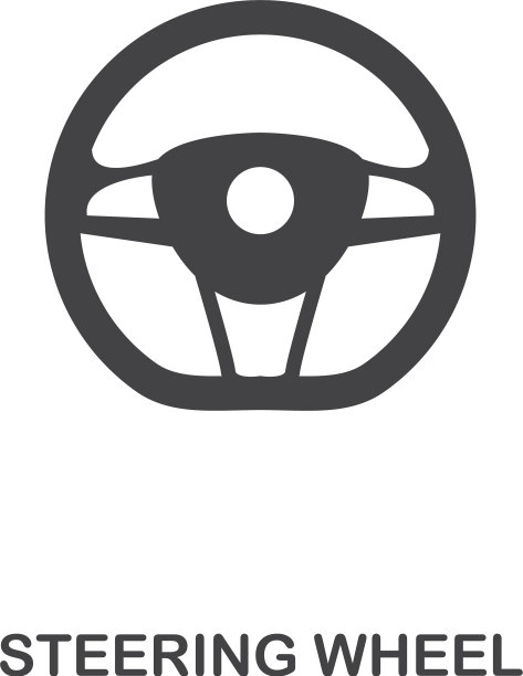 方向盘创意图标简单元素图片下载