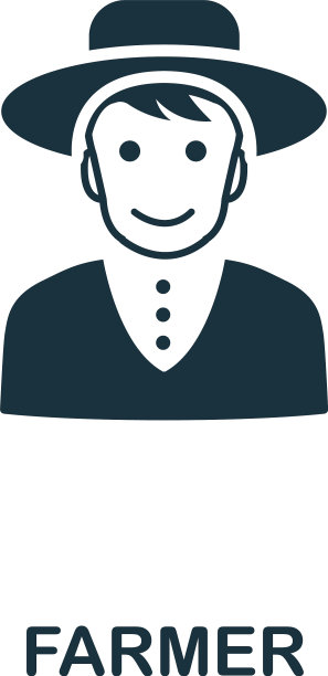 农民图标符号创意标志从农场图标图片下载