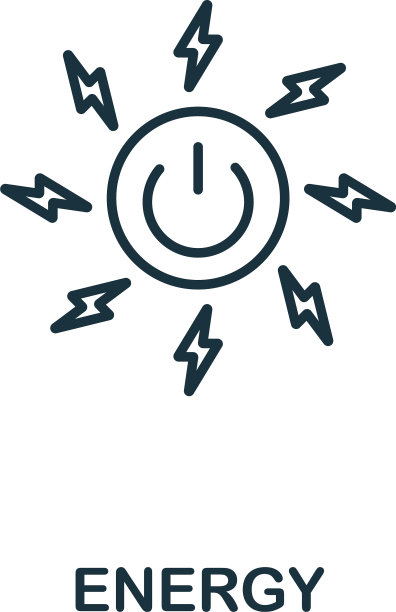 能量轮廓图标细线样式来自图片下载