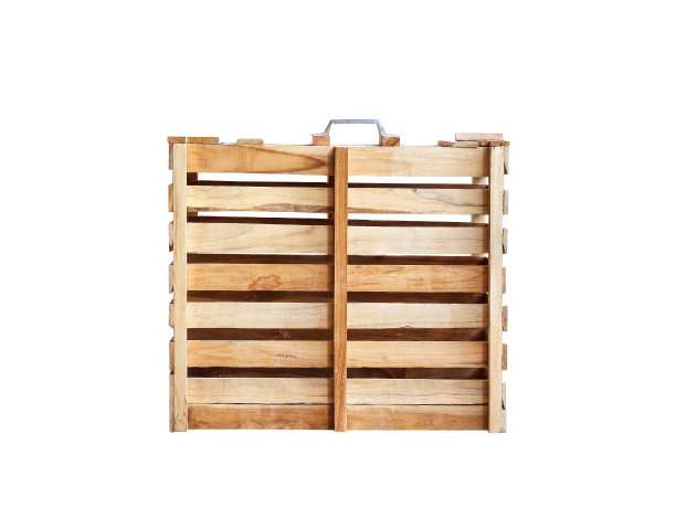 木盒与钢柄，取鸡孤立在白色背景上，剪切路径图片下载