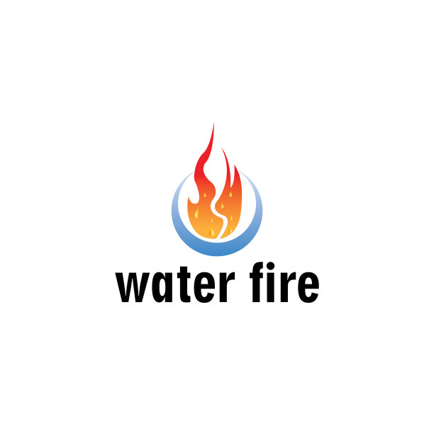水火标志logo颜色设计图片下载