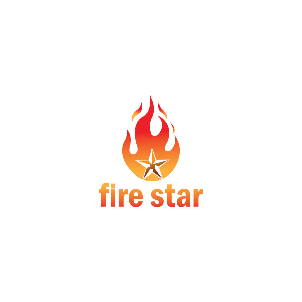 星火标志创意色彩设计图片下载