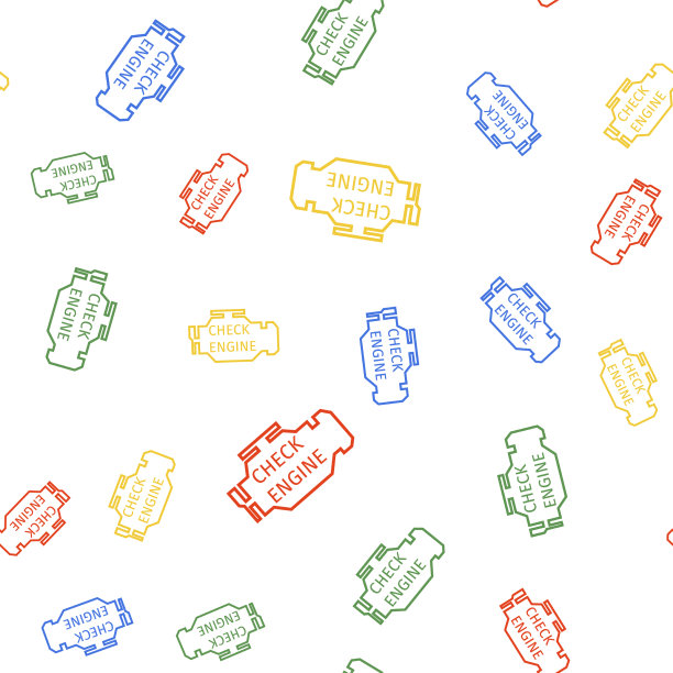 颜色检查引擎图标隔离无缝图案图片下载