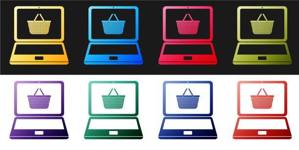 设置手机和购物篮图标隔离图片下载