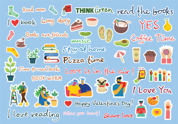 用贴纸和符号整理你的日记图片下载