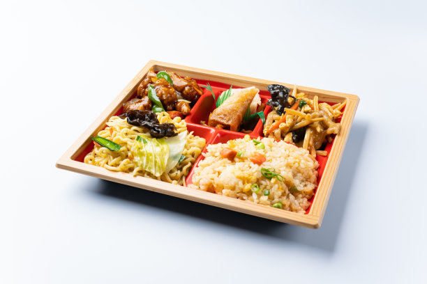 白底中餐盒，中餐图片下载