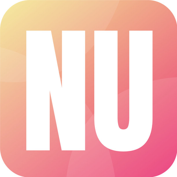 简约风格NU字母logo设计图片下载