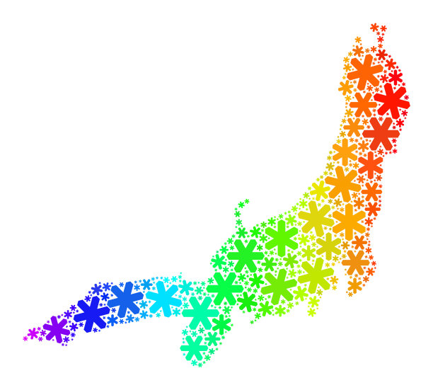 光谱梯度圣诞拼贴本州图片下载