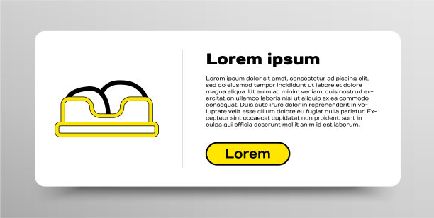 线宠物床图标孤立在白色背景图片下载