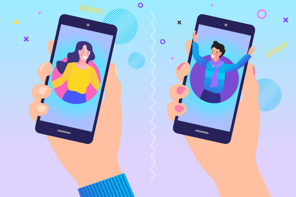 商务人士在视频会议中与许多人交谈，一群人在家智能工作，社交网络和团队合作的概念，平面设计风格的现代矢量插图的web。图片下载