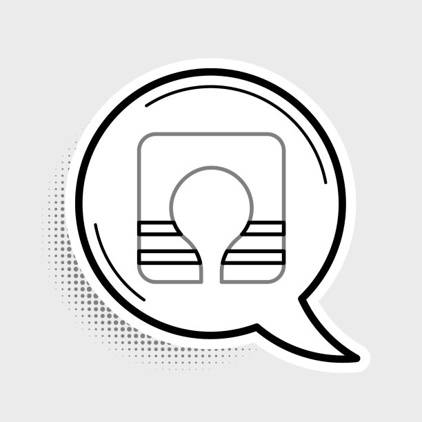 线救生衣图标孤立在灰色背景图片下载