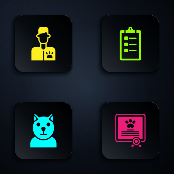 设置狗或猫兽医证书图片下载