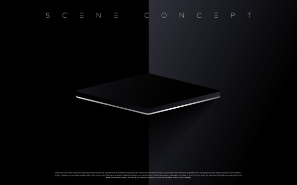 三维矢量几何抽象讲台地板积处图片下载