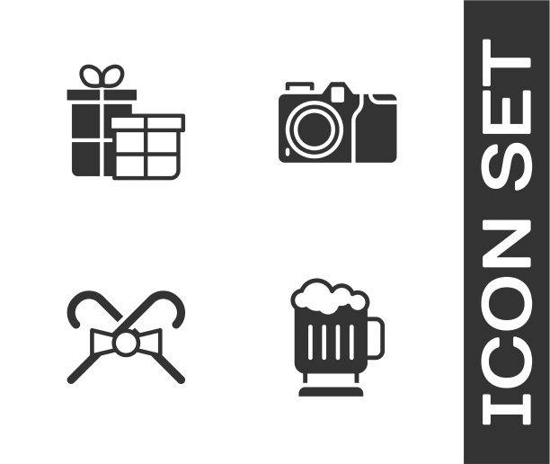 木制啤酒杯礼盒圣诞糖果图片下载