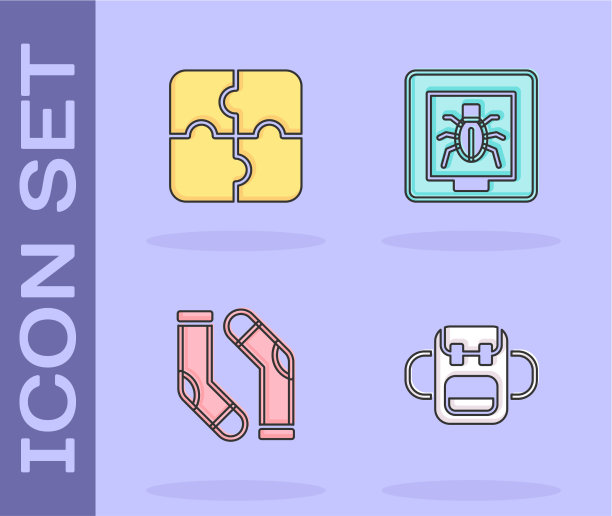 套装学校背包，拼图袜子和图片下载