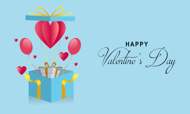 打开礼盒满装饰喜庆物件图片下载