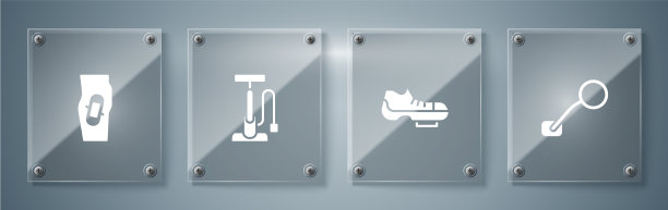 设置自行车后视镜鞋和气泵图片下载