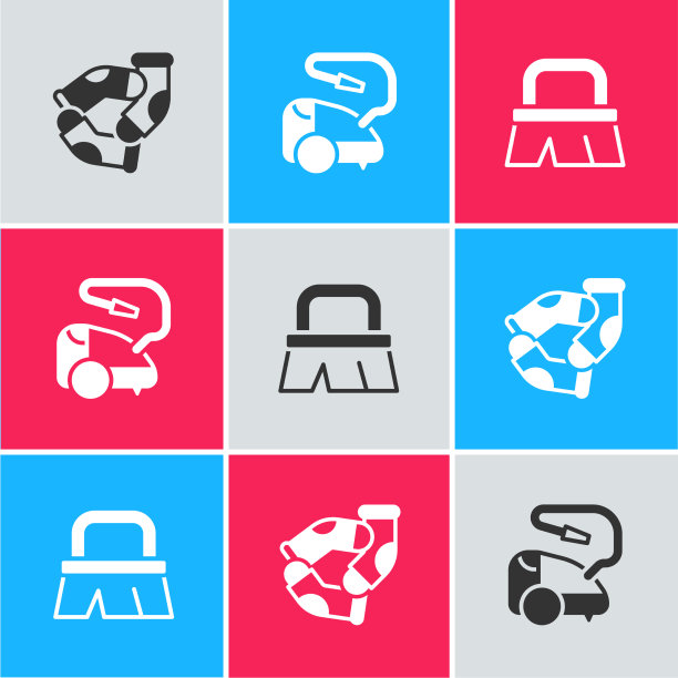 设置袜子吸尘器和刷子进行清洁图片下载