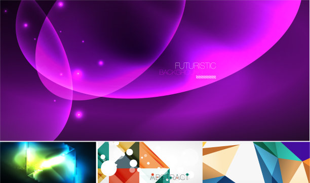 设置美丽的几何抽象的最小设计图片下载