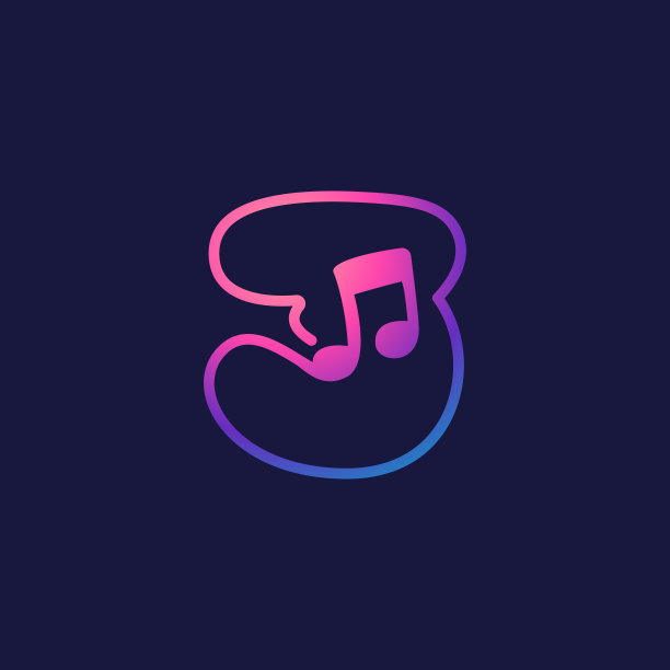 带音符的第三个标志。图片下载