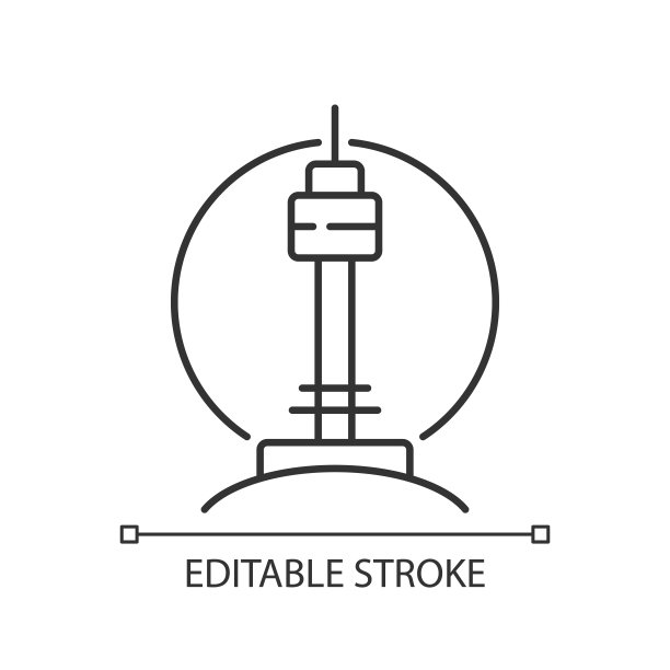 N首尔塔线形图标图片下载