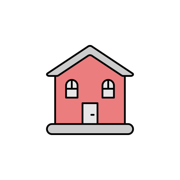 房屋建筑图标UI/UX图片下载