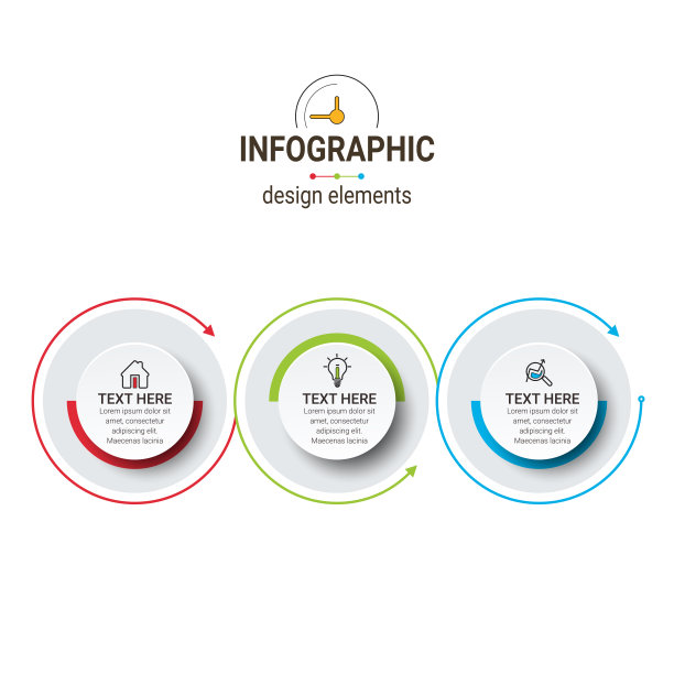 经营理念时间表。Infograph模板。可用于流程，演示，布局，横幅，信息图表。图片下载