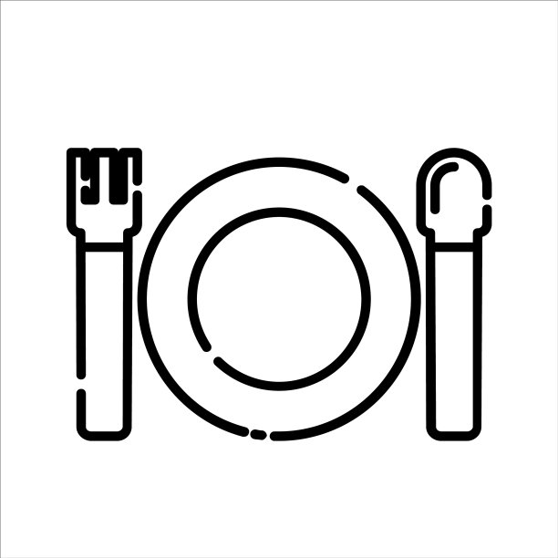 Baplate勺子图标设计剪辑艺术线图标图片下载