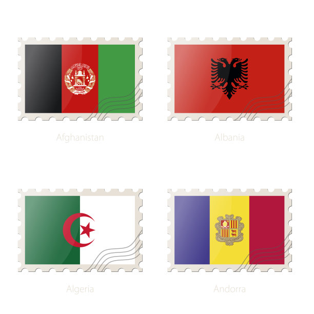 印有阿富汗形象的邮票图片下载