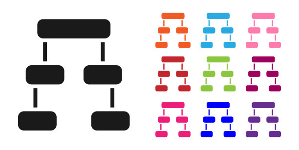 黑色企业组织结构图图片下载
