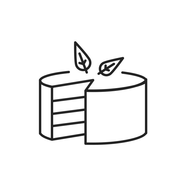 抹茶蛋糕颜色线图标象形文字为网页图片下载