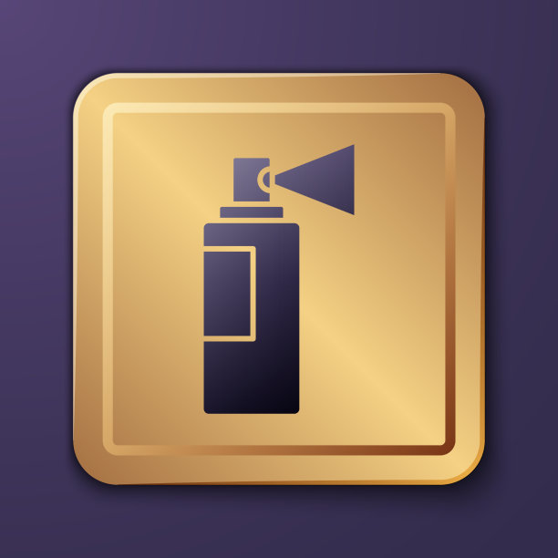 紫色香水图标孤立在紫色背景图片下载