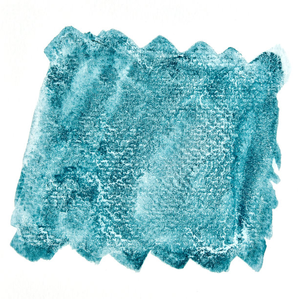 一幅抽象的深蓝色水彩在纸上的照片图像，以手绘的深蓝色水彩为背景，湿法在纸上与旧的水彩储存沉淀物图片下载