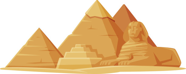 金字塔作为埃及著名的城市地标和旅游景点图片下载