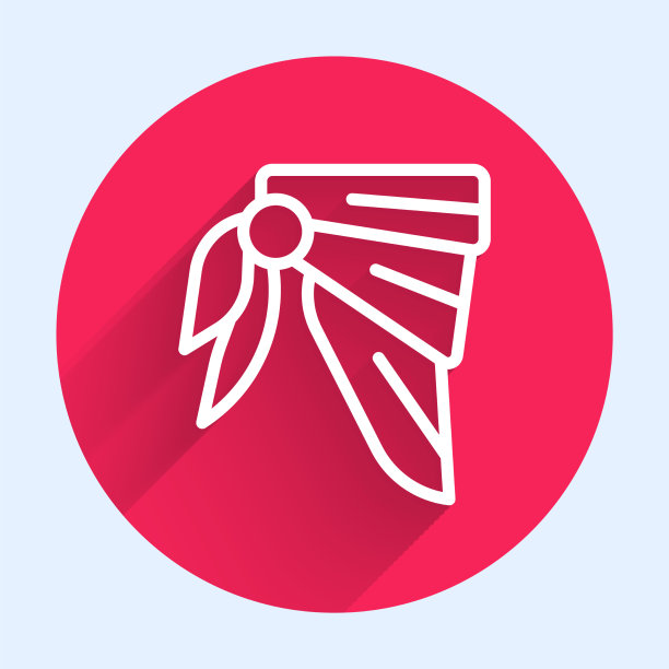 白色线头巾或摩托车围巾图标孤立图片下载