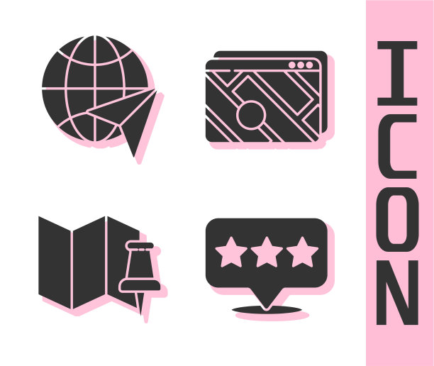 设置地图指针与星球与飞行飞机图片下载