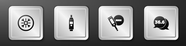 设置雪花数字温度计和医疗图片下载