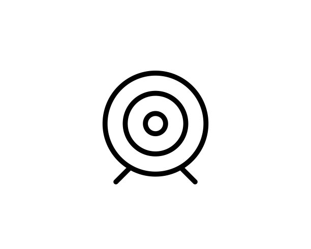 平面风格的图标。目标符号孤立在白色背景上。矢量插画平面设计，网站，UI，移动upp图片下载
