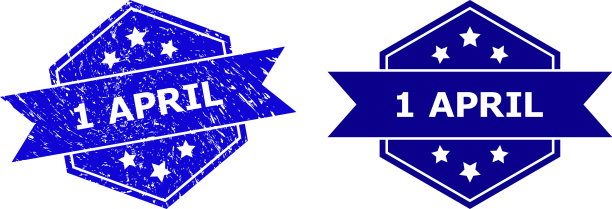 六边形1四月邮票与垃圾风格和干净图片下载