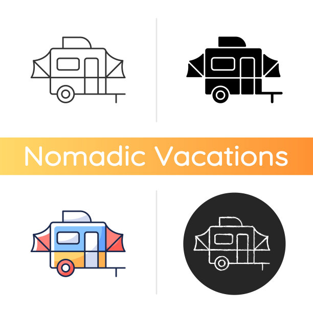 弹出露营者图标图片下载