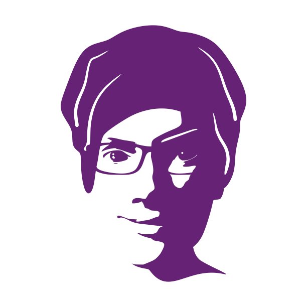 一个女性头部的剪影。美丽和时尚图片下载