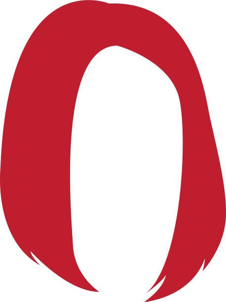 假发头发图标设计模板孤立图片下载