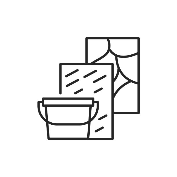 装饰涂料颜色线条图标图片下载