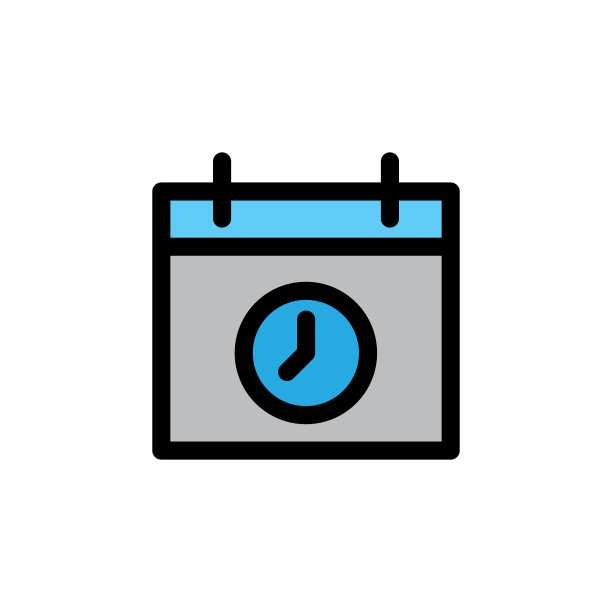 死线填充行图标日历和日期上图片下载