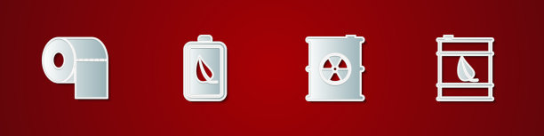 集厕纸卷生态叶片和电池图片下载