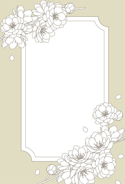鲜花，鲜花，相框，简单，请柬图片下载