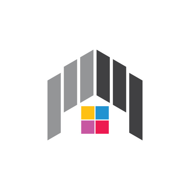 条纹家居几何logo图片下载