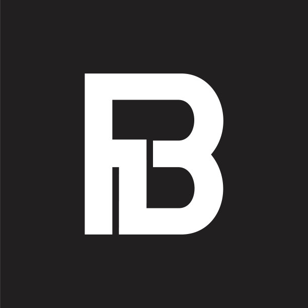 字母fb简单的几何线条标志图片下载