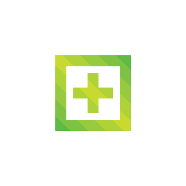 加上医疗梯度方形标志图片下载